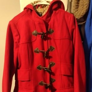 American Eagle Red Toggle Coat sz Lg